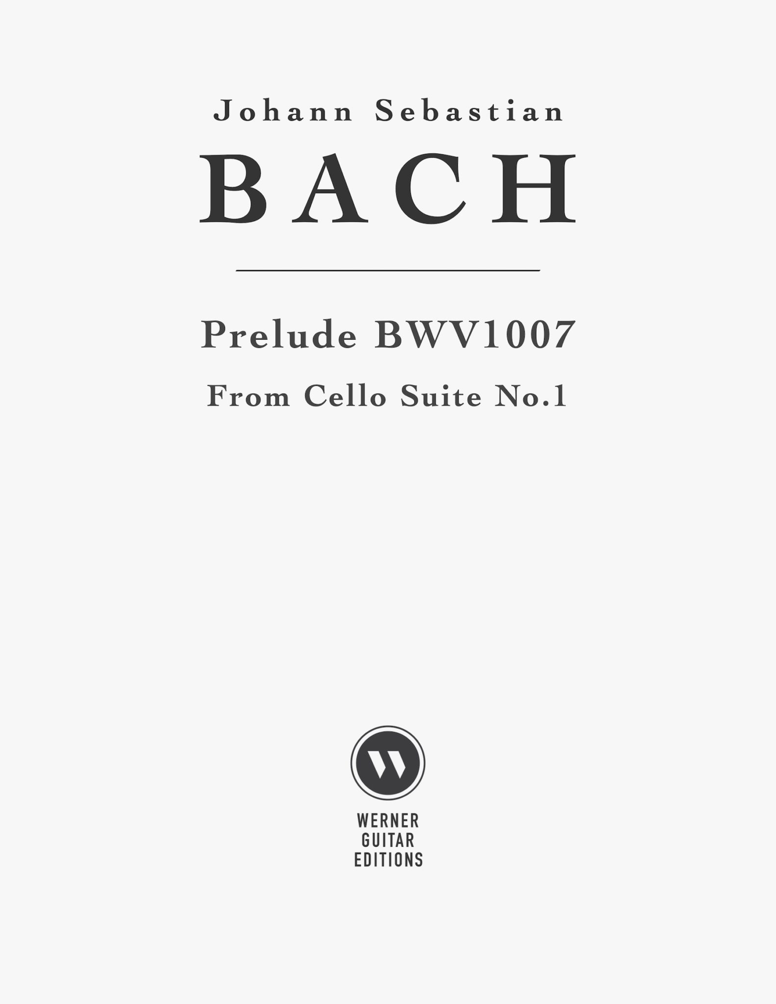 Bach Prelude And Cello Suite No1 Bwv 1007 Pdf Sheet Music This Is Classical Guitar 4586