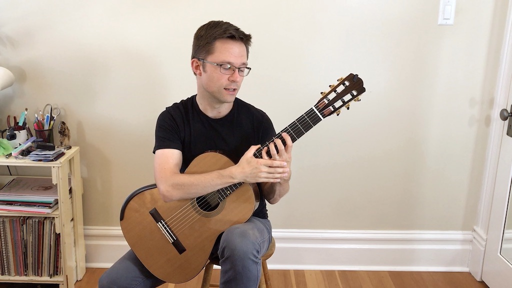 Lesson Left hand Position Playing and Practice for Classical Guitar