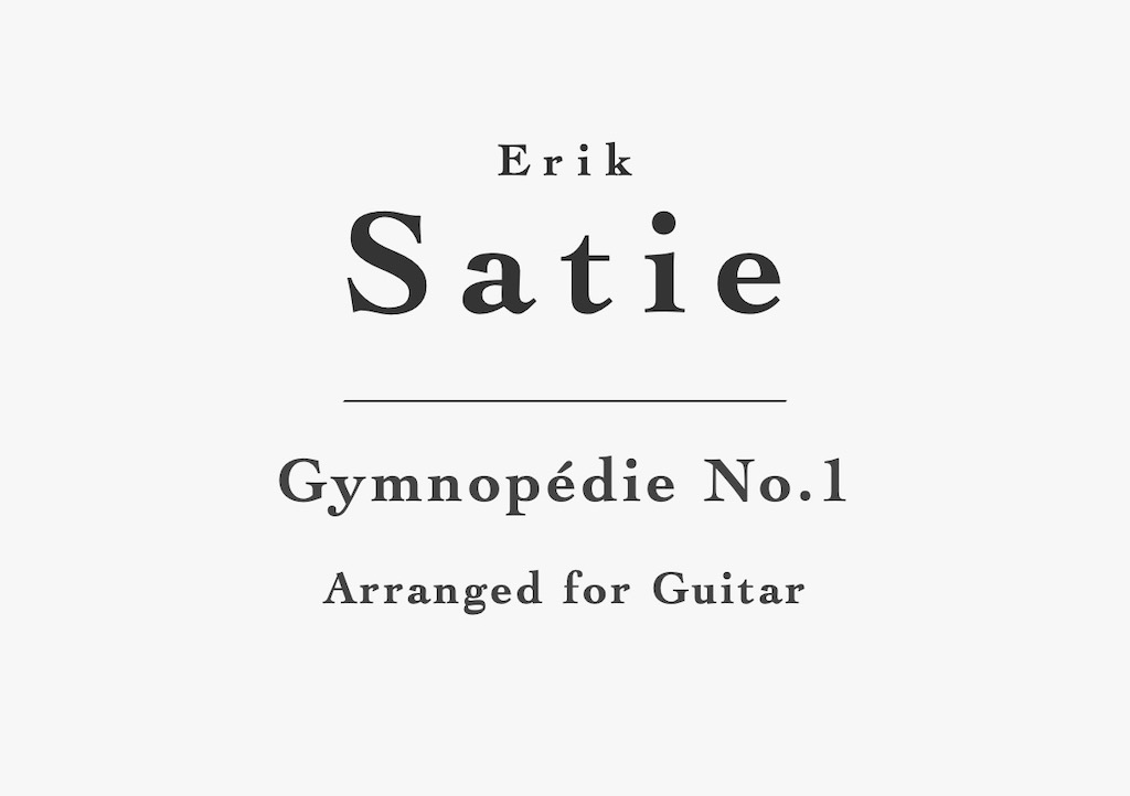 Gymnopedie No. 1 Partitions, Erik Satie