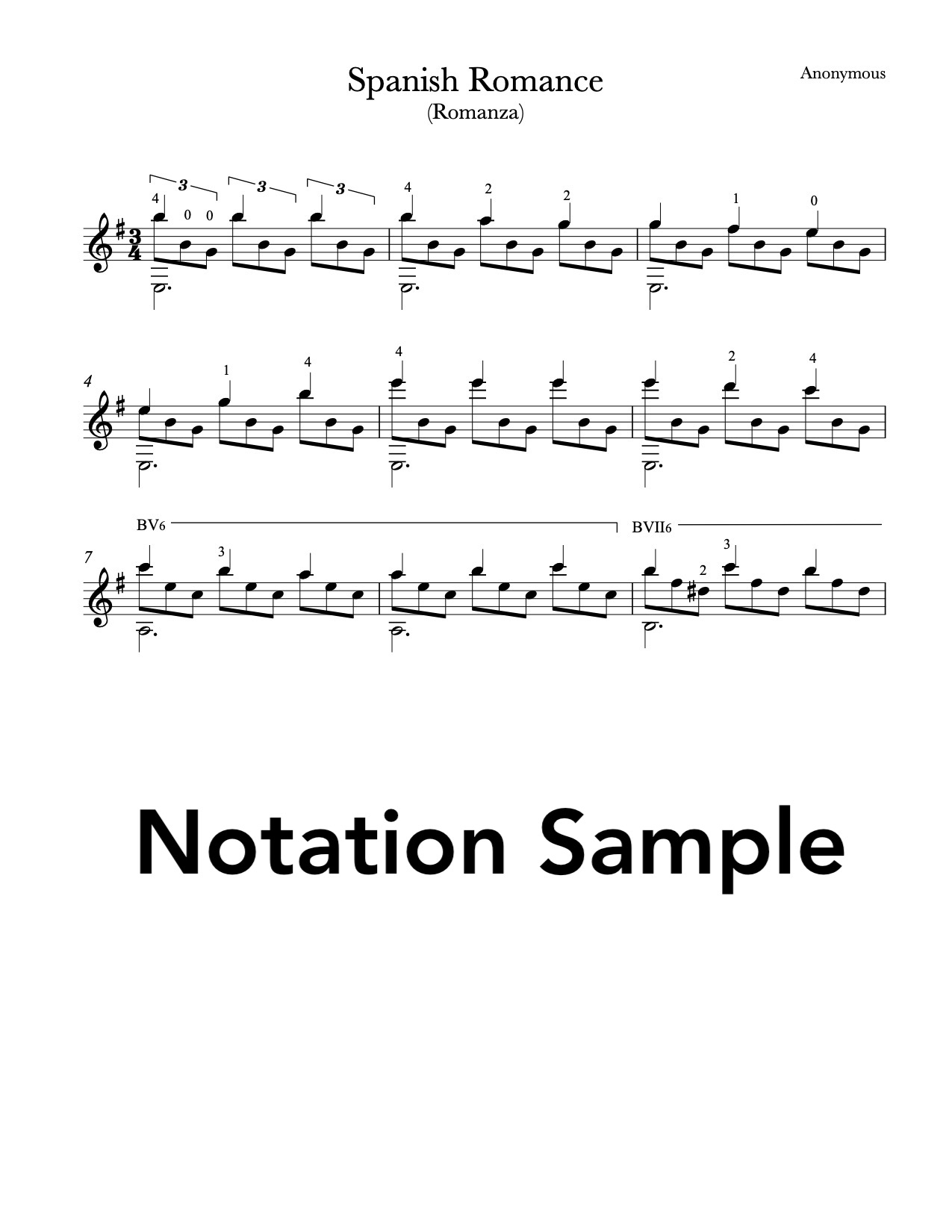 Sheet music  For professionals