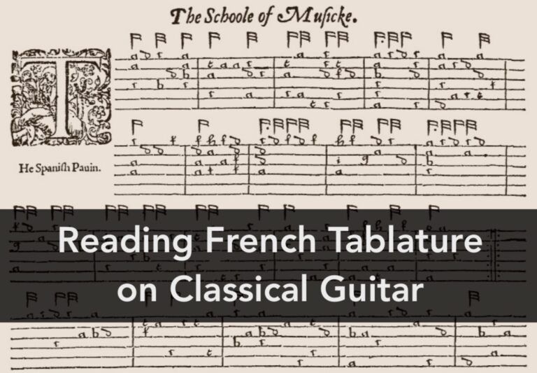 Reading French Tablature on Guitar